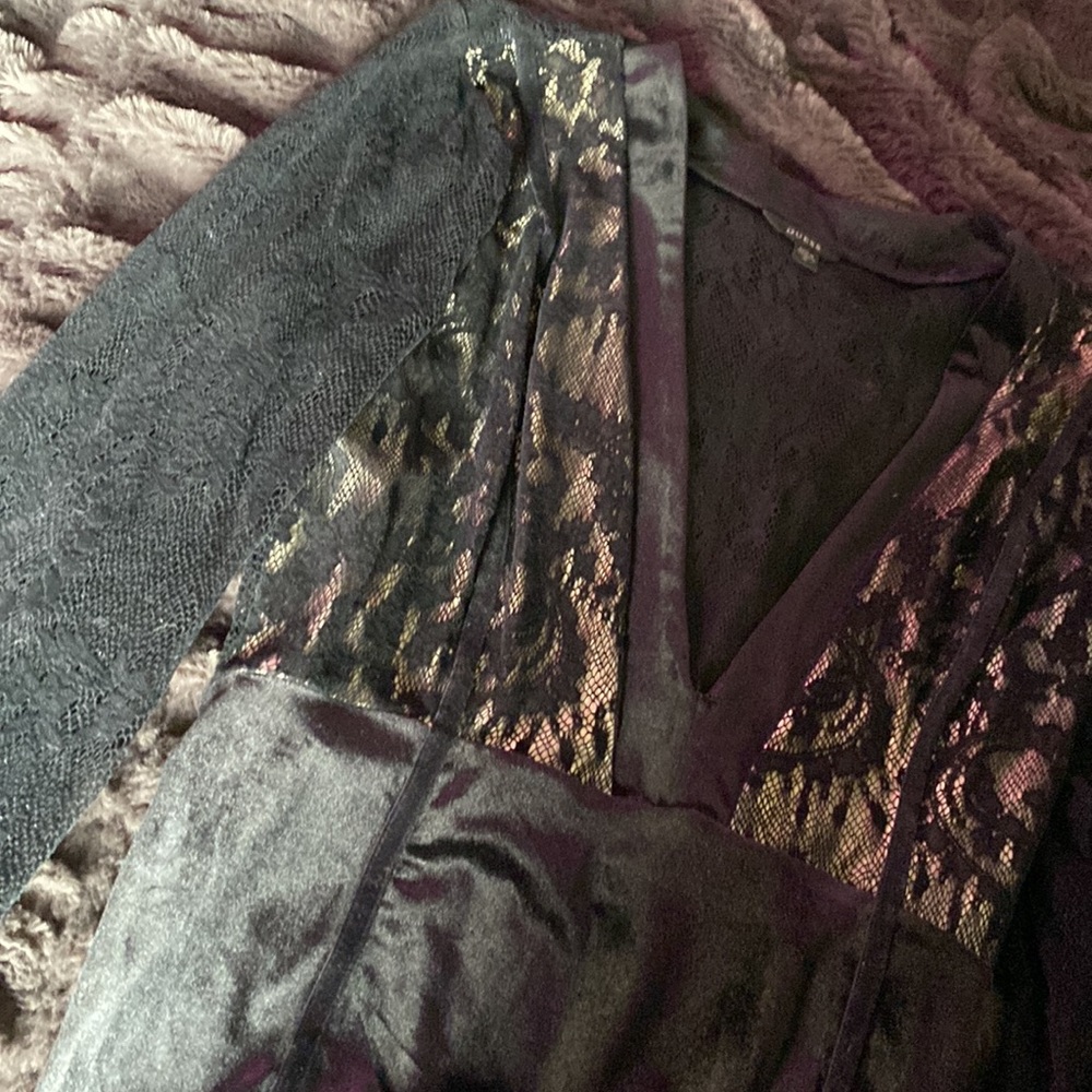 Guess lace and velvet bodysuit. Size xl